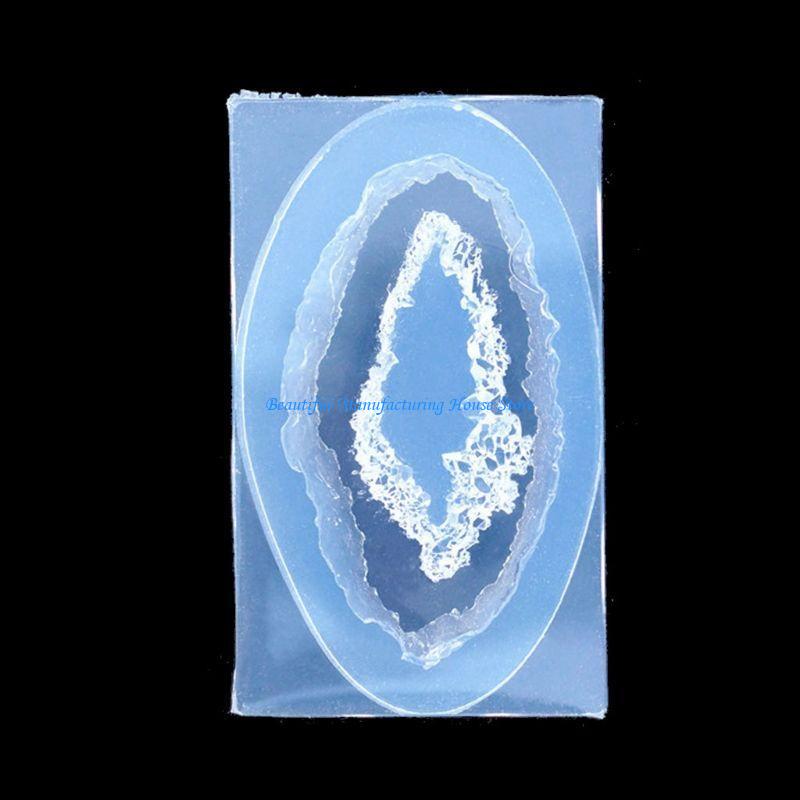 Geode Mold Silicone - E56A Kwarcowa forma klastra skalnego do