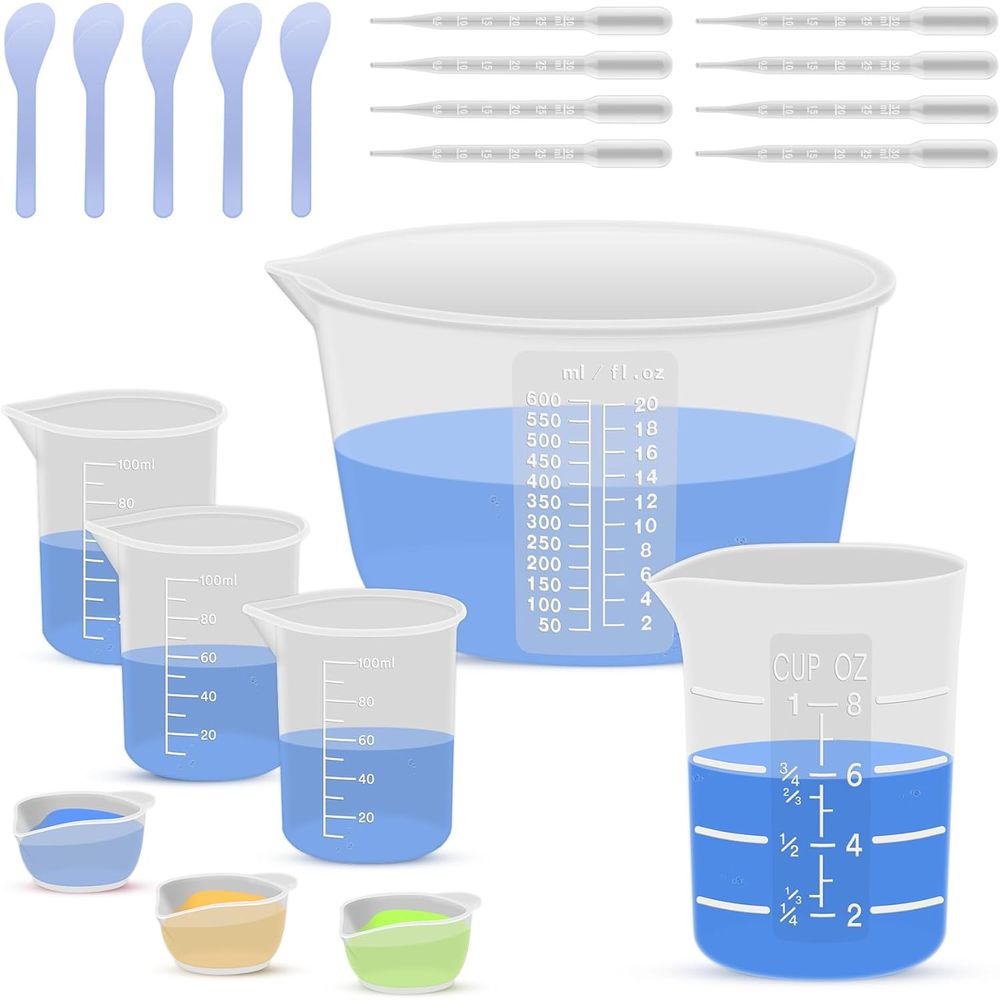 Mixing Cup Silicone - Silikonowe kubki do mieszania żywicy lub