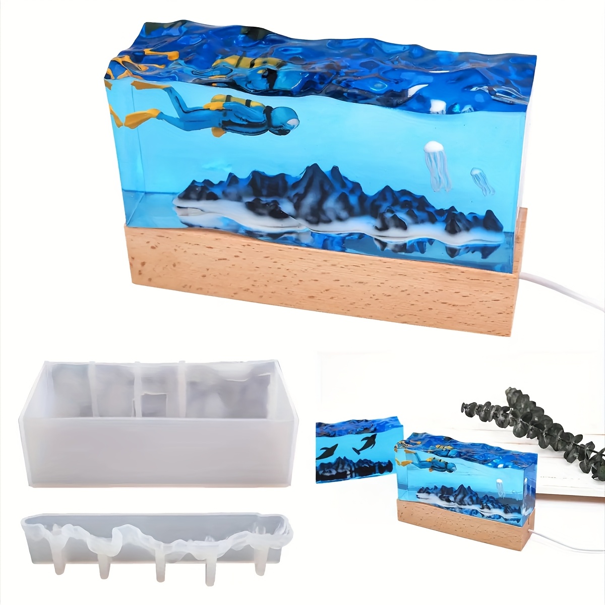 1 Zestaw Form Silikonowych do  – Resin Ocean Wave Mold recenzja i cena