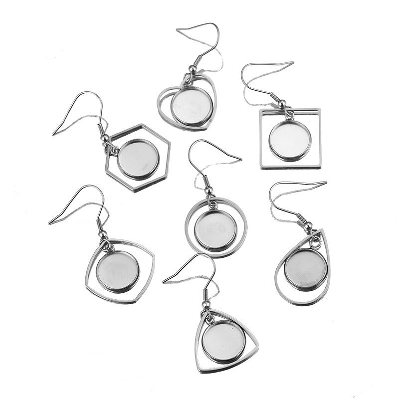 10 szt. Taca ze stali nierdzew – Bezels Set Pendant recenzja i cena