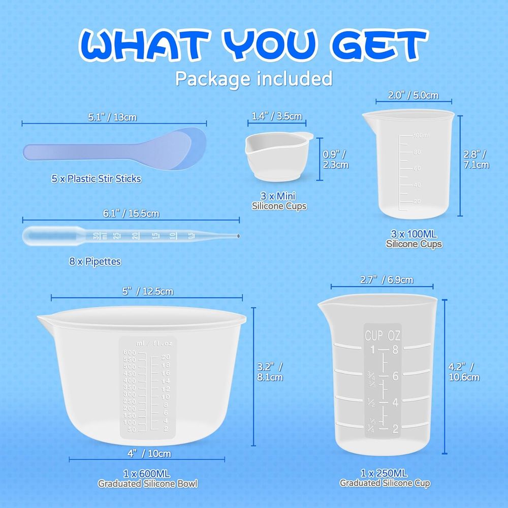 Silikonowe kubki do mieszania  – Mixing Cup Silicone recenzja i cena
