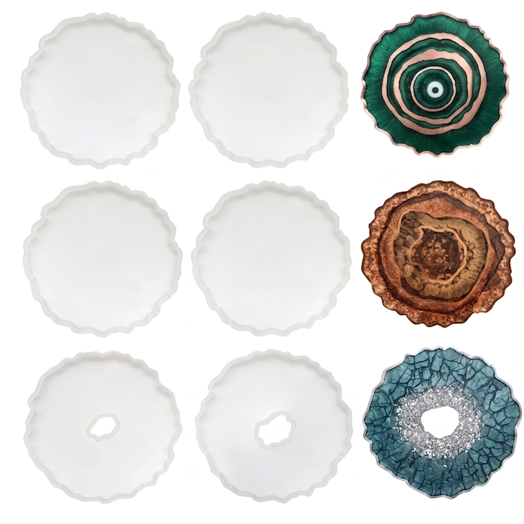 6 sztuk nieregularnych silikon – Geode Mold Silicone recenzja i cena